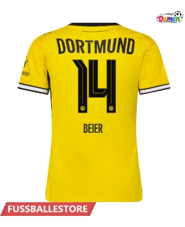 Günstige Borussia Dortmund Maximilian Beier #14 Heimtrikot Damen 2026-27 Kurzarm